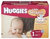 Huggies:Huggies Little Snugglers Diapers, Size 1, 92-Count