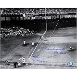 Ralph Branca and Bobby Thomson - Shot Heard Round The World - Dual Autographed 16x20 Photo with I Should Have Cursed Him and Pennant Winning Home Run Inscriptions