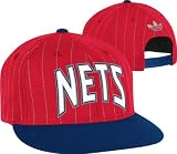 New Jersey Nets adidas Originals Red Buzzer-Beater Flat Brim Snapback Adjustable Hat