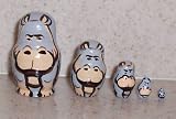 Hippo * Russian nesting doll mini * 5pc / 1.5in * mn.v.5.hippo Hippo * Russian nesting doll mini * 5pc / 1.5in * mn.v.5.hippo
