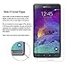 Galaxy Note 4 Screen Protector - JOTO Screen Protector Film Ultra Crystal Clear (Invisible) for Samsung Galaxy Note 4, SM-N910 (2014) International and Unlocked, with Lifetime Replacement Warranty (3 Pack)