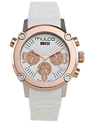 Mulco MW2-28050S-011 Stainless Steel Chronograph Mwatch Collection white band Watch