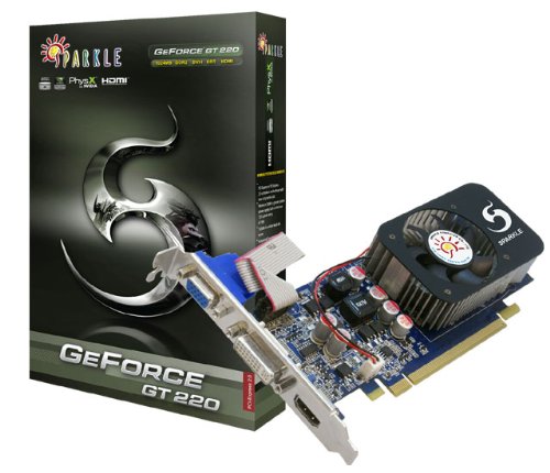 Sparkle GeForce GT220 - 1 GB 128-bit DDR3 PCI Express Graphic Card SXT2201024S3LNM