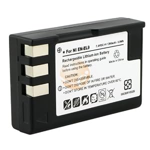 2 PACK Nikon EN-EL9 / EN-EL9A Replacement Battery for Nikon D60 D5000 D3000 Digital Camera