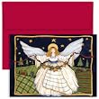 Angel With Star Garland Religious Christmas Cards -