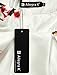Allegra K Women's Flower Prints Concealed Zipper Pleated A Line Skirt XL White