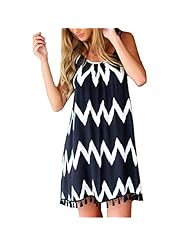 Backless Spaghetti Strap Zig Zag Chiffon  Dress