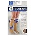 Truform Short Length 20-30 mmHg Compression Stockings for Men and Women, Reduced Length, Closed Toe, Beige, Medium