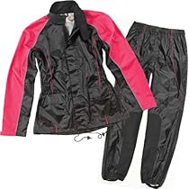 Big Sale Best Cheap Deals Joe Rocket RS-2 Women's 2-Piece Street Motorcycle Rain Suits - Black/Pink / Medium