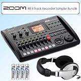 numark ndx400:Zoom ZR8 8 Track Multi-Track USB Interface Recorder Sampler Bundle