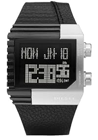Diesel #DZ7184 Men's Leather Strap Multi Fucntional Digital Watch