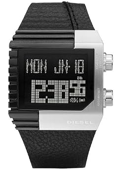 Diesel #DZ7184 Men's Leather Strap Multi Fucntional Digital Watch