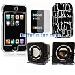 Apple iPod Touch 2 / 2G / 2nd Generation / Touch 3 / Touch 3G Crystal Case Cover (IPOD / I TOUCH IS NOT INCLUDED) + MD-708 Sapphire TruSurround(Portable Speaker for Apple iPhone / iPhone 3G / iPhone 3GS / Video/ Classic / iPod Touch/ iPod Nano) + LCD Screen Protector + Premium Pouch, LOWEST Shipping Rate $2.98 / Perfect Holiday Gift Set