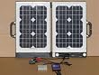 30 Watt Mono-crystalline Portable Briefcase Solar Panel 12V Charger - temper proof glass