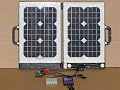 30 Watt Mono-crystalline Portable Briefcase Solar Panel 12V Charger - temper proof glass