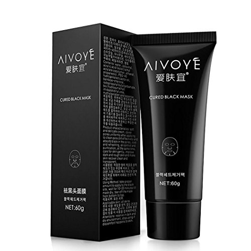 AFY Suction Black Mask Deep Cleansing Face Mask Tearing Resist Oily Skin Strawberry Nose Acne Remover Black Mud Face mask (pack of 1 boxes)