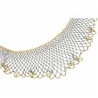 18Kt Two Tone Beaded Collar Necklace