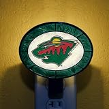 Memory NHL-MWI-246 Art-Glass Nightlight-Minnesota Wild