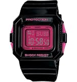 CASIO WOMEN'S MINI G-SHOCK BLACK/PINK WATCH GMN550-1B B0032RKU1C