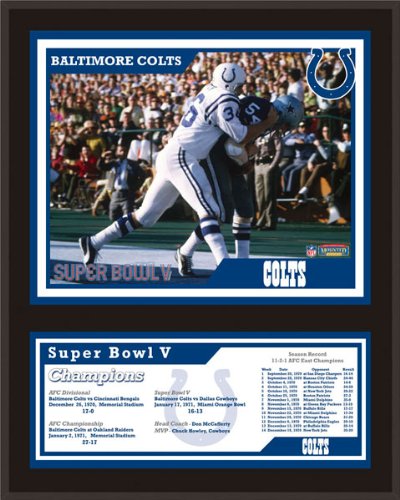 Mounted Memories Baltimore Colts 12x15 Sublimated Plaque - Super Bowl V