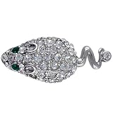 Scurrying Silver Tone Mouse Animal Pin Brooch