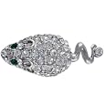 Scurrying Silver Tone Mouse Animal Pin Brooch