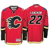 LANGKOW #22 Calgary Flames RBK Premier NHL Hockey Jersey by Reebok (NHLPA Certified Custom Sewn Authentic Twill)