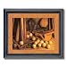 Old Baseball Glove Bat And Memorabilia Home Decor Wall Picture Framed Art Print