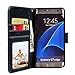 UrSpeedtekLive S7 Edge Case, Galaxy S7 Edge Wallet Case, Luxury PU Leather Flip Wallet Case Cover with Card Slots Magnetic Closer & Kickstand for Samsung Galaxy S7 Edge - Black