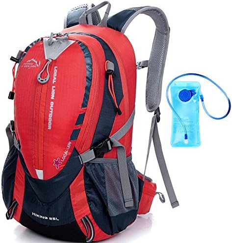 25L Hydration Pack MTB Bike Riding Running Camping Hiking Waterproof Outdoor Backpack/Red