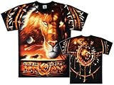 Tribal Lion t-shirt by Liquid Blue 2-Sided Shirt fits Teens & Adults