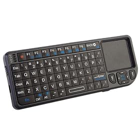 Mini Wireless Bluetooth Keyboard - Features Built-in Touchpad Mouse, Backlit Display and Laser... by 