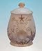 Ivory Seashell Starfish Cookie Jar Kitchen Canister Beach