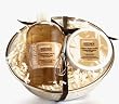 Gourmet Kitchen By Upper Canada Gourmet Kitchen Round Mesh Basket Gift Set, White Ginger Vanilla