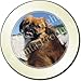 PEKINGESE DOG on BEACH Tax Disc Holder
