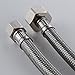 KES IUS2032-P2 Faucet Connector, Braided UV-resistant polymer fibers Supply Hose 9/16-24 UNEF Thread x G 1/2 Female Straight Thread, 32