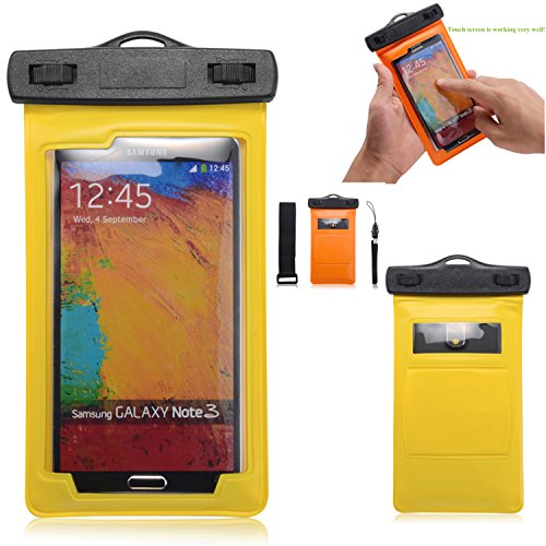 Samsung Note 3 Waterproof Case , JohncaseÂ® Waterproof Case for Swimming and Underwater Photography Convenient Design with Sling Waterproof Bag for Note4 , Note 3 , Galaxy S5 S4 [Lifetime Warranty and Retail Packaging By Johncase] (Yellow)