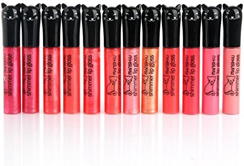Brand Makeup MANSHILI Cat Series 12 Colors Long-lasting Lip Gloss Waterproof Lipgloss Moisture Lips 9g.