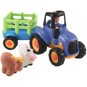 Deluxe Battery Operated Large Toy Farm Tractor: Ages 1 - 3 Years by 