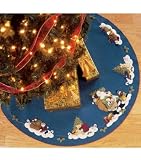 Santa Christmas Tree Skirt Felt Kit-43'' Round
