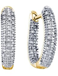 0.22CTW DIAMOND MICRO PAVE EARRINGS