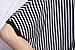 ELLAZHU Women Baggy Bat Wing Asymmetric Hem T-shirt Shirt Onesize GY356 Stripe