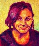 Custom Order #DH-YSL, Oil on Canvas, Custom Painting of The Person You Love, For 1 Person of Customer's Choice, Style: Expressionism, with Signature Text 