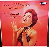 Marguerite Piazza Memorable Moments of Music Original Coral (rarer Mono release) CRL 57271 Mint Easy Listening Vinyl (1959)