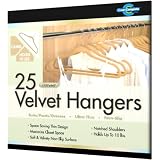 Closet Complete Ultra Thin No Slip Velvet Suit Hangers, Camel, Set of 25 ~ Closet Complete