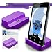 iTALKonline Sony XA Ultra Purple Micro USB Sync & Charge / Charging Desktop Dock Stand Charger with 1.2 meter High Quality FLAT USB to MicroUSB Sync and Charge Cable RS.755.25