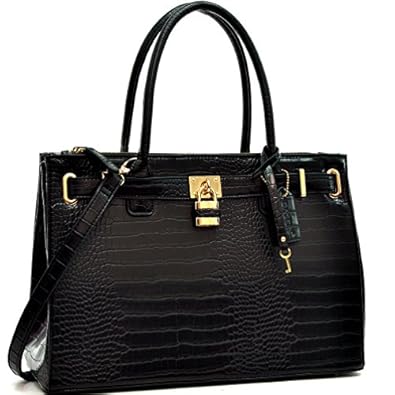 Amazon.com: Dasein Faux Leather Padlock St