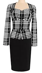 Long Sleeves Square Neck Spring General Print  Dress