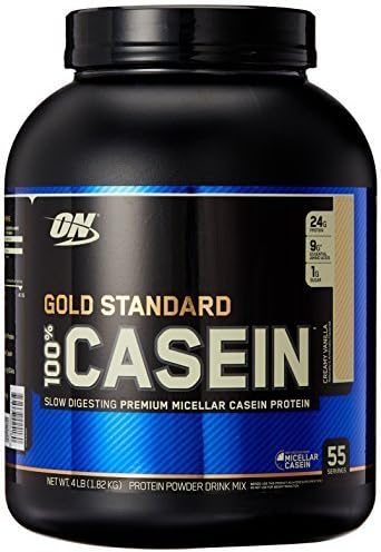 Optimum Nutrition Gold Standard 100% Casein Protein Powder Drink Mix Creamy Vanilla 1.82 kg by TROFP