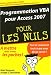Programmation VBA pour Access 2007